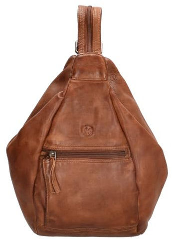 Hide & Stitches Paint Rock Rucksack mit Reißverschlüssen, Verstellbaren Schultergurten, Haupt- und Vorderfach, Lederoptik, Alltagstauglich