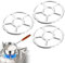 OUDQFCJ 3 Pcs Anillo Reductor para Cocina de Gas Soporte para Hornillo y Fuego Accesorio para Estufa de Gas Anillo de Soporte para Quemador de Estufa y Cafetera