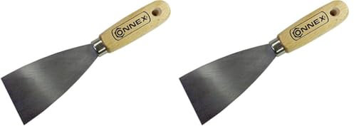 Connex Malerspachtel 50 mm - Holzheft & Klinge aus Carbonstahl - Zum Verspachteln & Abkratzen von Farbe oder Tapete - Made in Germany Qualität/Universalspachtel/Griffspachtel / COX880550