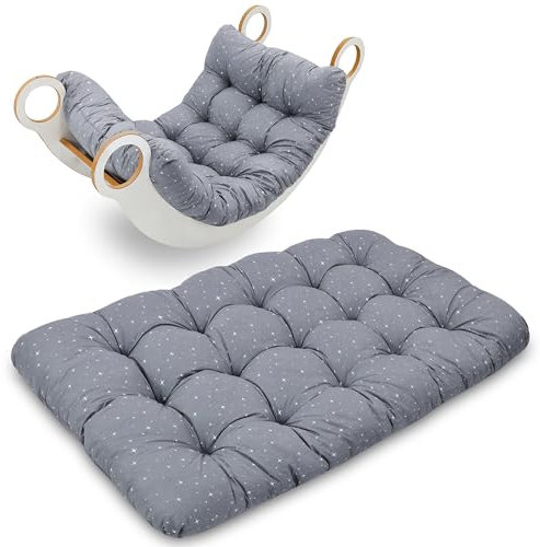 Krabbeldecke für Baby Kissen für Kletterbogen 60x120 cm - Bodenkissen Kinder Matte für Montessori Spielbogen Wippe Kletter Bogen Polster Spieldecke für Kinderzimmer Oeko-Tex Galaxie