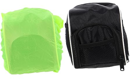 UPKOCH 2 Stück-pack Faltbare Fahrrad Fronttasche aus Strapazierfähigem Polyester mit Schnellverschluss Reflektierend Netzfach Fahrradzubehör für Mountainbike und Citybike bei Tag