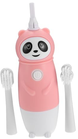 LOORGVEL Automatische Kinderzahnbürste mit Cartoon motiv Sanfte Vibration Weiche Borsten für Jahre Inklusive Ersatzbürsten Langlebiges Schonende Mundpflege