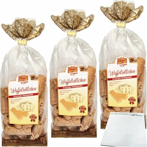 usy Bundle für Esser Knusprige Waffelröllchen 3er Pack (3x200g Beutel) + usy Block