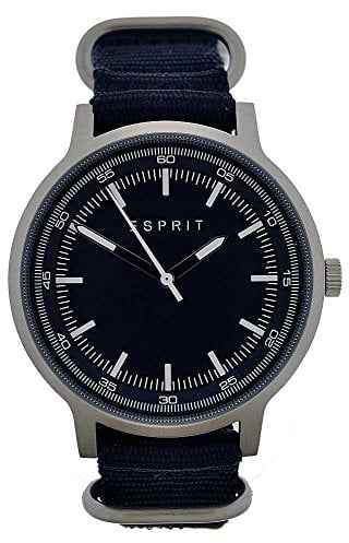 Esprit Herren-Armbanduhr Analog Quarz Textilband schwarz ES108271005