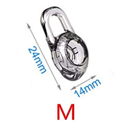 3 almohadillas de silicona de repuesto para auriculares Plantronics Explorer 500 inalámbricos (M)