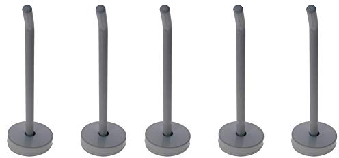 MroMax Wandhaken aus Edelstahl, 120 mm Höhe, weiße Elefanten-Nase, Wandmontage, Kleiderhaken zum Aufhängen von Badezimmermänteln, Mänteln, Küchenhelfern und Taschen, 5 Stück
