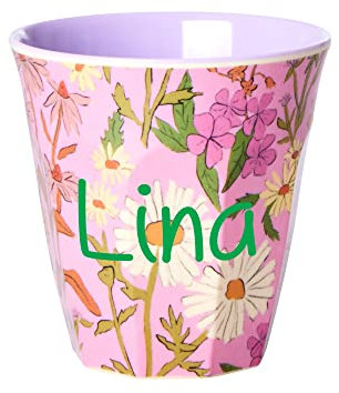 Elfenstall Rice Becher mit Wunsch-Namen personalisiert - zu Nikolaus, Weihnachten oder Geburtstag (Daisy Dearest, Medium)