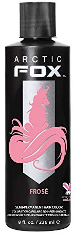 ARCTIC FOX Semi-Permanent Hair Color Frose - Vegan Pink Hair Dye - 8 fl oz