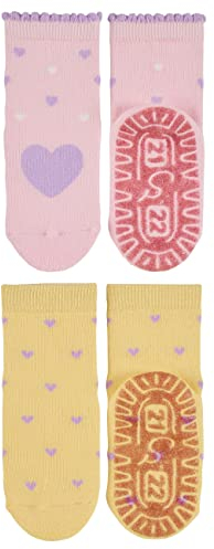 Sterntaler Baby-Mädchen Glitzer AIR Doppelpack Herz Fliesen Flitzer, rosa, 18
