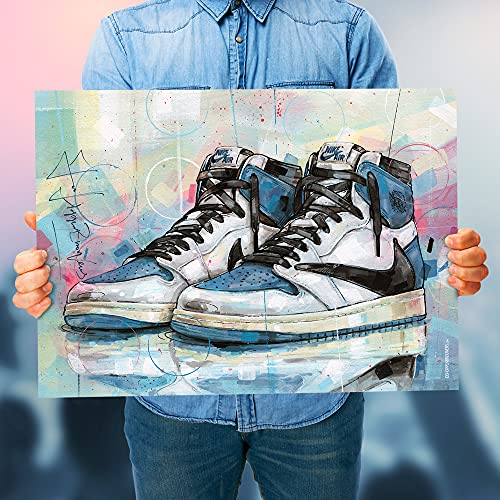 JosHoppenbrouwers Air Jordan 1 Poster High Travis Scott x Fragment, ungerahmt, 19,68 x 27,56