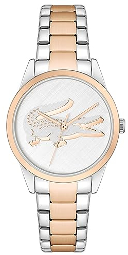 Lacoste Analog Quarzuhr für Damen mit Zweifarbiges Edelstahlarmband - 2001263