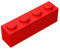 Classic Building Brick 1x4, 100 Piece Bulk Brick Block, Red 1x4 Bricks, Compatible with Lego Parts and Pieces 3010(Colour: Red)