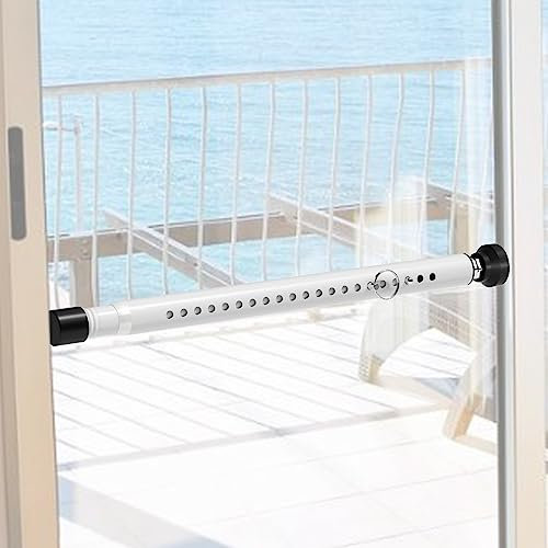BsBsBest Barre di sicurezza per finestre interne regolabili da 18 a 51 pollici Barra di sicurezza per porte scorrevoli interne Bianco 1 confezione Serrature per finestre Barre di sicurezza per
