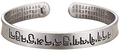ZEDARO 999 reines Silber Armband, Männer und Frauen Retro solide Männer Schrift Silber Armband Paar Armband, Schmuck Geschenk