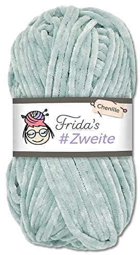 Frida's #Zweite Wolle 100g Chenille Wolle Amigurumi Stricken & Häkeln weich (51 - Taubengrau)