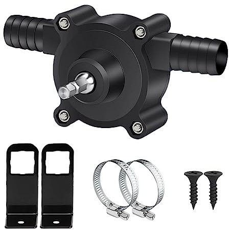 SUPAOSPG Hand Pump Water Drill Water Pump - Electric Drill Pump for Water Gasoline Oil Diesels Fluid Water Transfer Pump Mini Hand Self-Priming Quick Pumping Speed Transfer Oil Fluid Diesel Kerosene