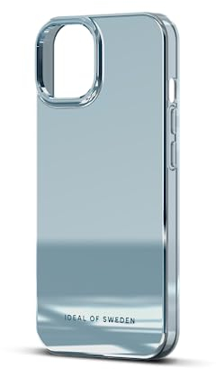 IDEAL OF SWEDEN Durchsichtige Handyhülle mit erhöhten Kanten und Nicht vergilbenden Materialien, fallgetesteter Schutz mit Spiegel Finish, kompatibel mit iPhone 13 und iPhone 14 (Sky Blue)