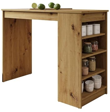 Mirjan24 Tisch für Esszimmer Zotino, Stylischer Rechteckiger Küchentisch, Esszimmertisch, Rechteckiger Esstisch (Eiche Artisan)