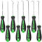 FTIHTRY 8PCS Pick and Hook Set, Precision Automotive Hook Set, Car Auto Oil Seal/O-Ring Seal Gasket Mini Precision Hooks Puller Remover (Green)