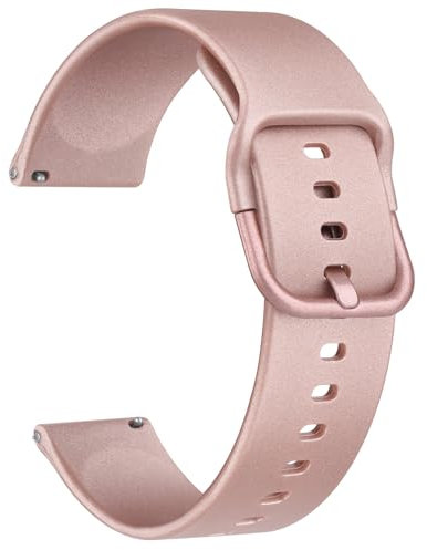 Mugust 3Pack Bracelets de Montres Silicone 20mm 22mm, Remplacement Dégagement Rapide pour Femme Homme 20mm 22mm (20mm, Z-Or Rose)