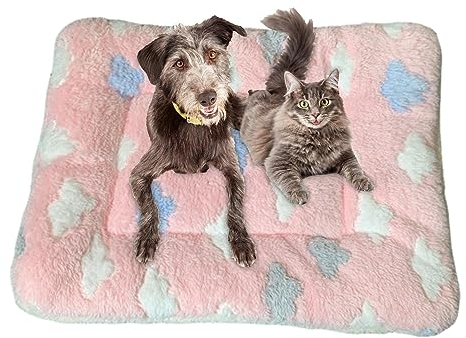 ROCKIA Cozy Cat Beruhigende Decke – Warme Kätzchen-Decken für Indoor-Kätzchen – Hundekissen für Hund, Welpen, Katze, Welpendecken für Indoor-Katzen und Hunde, Kätzchenbett für Nervosität und Stress