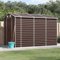 Gecheer Capanno,Casetta,da Giardino,per Esterno con Porta in Acciaio Zintato,Marrone,191x300x198 cm,Capanno da Giardino in Acciaio,Capanno Attrezzi Acciaio,Casetta Attrezzi,Casetta Acciaio Lamiera