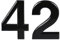 Numeri civici autoadesivi neri, da 0 a 99, lettere A, B, C, D, 7,6 cm, per porte, cassette postali, camere d'albergo (42)