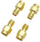 JZK 2 Satz SMA/RP-SMA-Stecker auf RP-SMA/SMA-Buchse RF-Koaxial-Adapter-Konverter-Anschluss für UHF-RF-Router