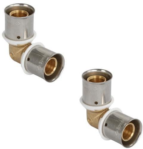Set di 2 gomito a crimpare per 16 x 20 raccordo SERTIpress tipo radiale