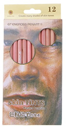 Professionelle weiche Pastellstifte, Holzhauttönung, Pastellfarben, Buntstifte für Kinder, Buntstifte für Erwachsene, Malbücher, Buntstifte mit Spitzer, 12 Stück