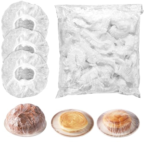 100pcs Plastic Bread Dough Proofing Cover, Elastic Bread Proofing Basket Cover Reusable Round Bread Proofing Bowl Liner for Sourdough Proofing Bread Baking Supplies Bakery Home
