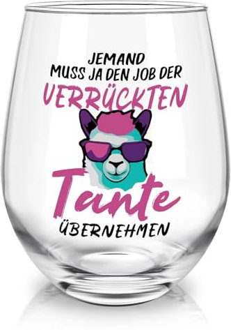 Joymaking Weinglas Tante Geschenk, Lustiges Weinglas Tante, Tante Geschenk Weihnachten, Geschenk Tante, Geschenk für Tante, Beste Tante Geschenk, Verrückte Tante Geschenke, Tante Weinglas 17oz