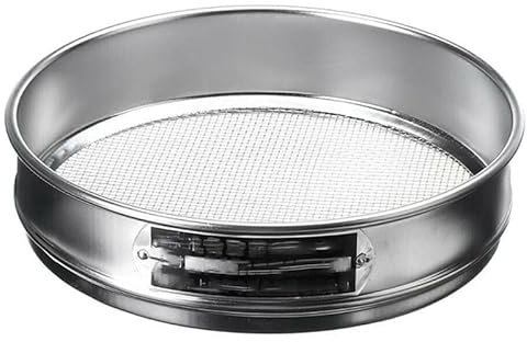 30 cm, 8#, setaccio da giardinaggio per terreno e pietre, resistente indovinello da giardino con rete, ideale per setacciare compost, terreno e semi, strumento da giardino in metallo