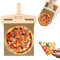 Galucky 12 Zoll Pizzaschieber, 58x30cm Sliding Pizza Peel mit Griff und Backtuch Antihaftbeschichteter Pizza Slider für Einfache Übertragung von Pizza, Brot, Kuchen, Pizza Zubehör
