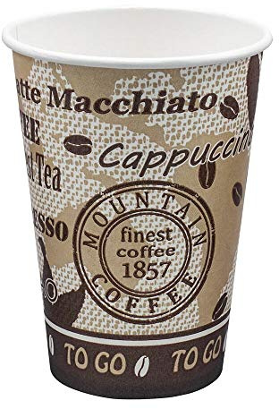 VEPATIM 500 Automatenbecher Kaffeebecher 70,3mm Ø 'Coffee Mountain' 180 ml