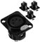 DRESSOOS 4pcs Microphone Female Panel Mount Connector Pin Audio Socket for Recording Installation Compatible Microphones Speakers Sleek Design
