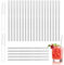 24 Pcs Stainless Steel Straws, Reusable Metal Drinking Straws with 4 Cleaning Brush, Small Reusable Straws for Kids, Short Metal Straws for Smoothie, Milkshake, Cocktail and Hot Drinks