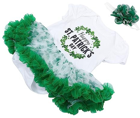 Holibanna 1satz Grünen Tutu-röcken Für Mädchen Für Patrick Day Mehrlagiger Tüllrock Bequem Und Elastisch Mit Passendem Kopfband Für Besondere Anlässe Und Feiern