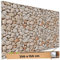 TRIOSK Sichtschutz Garten Deko Zaun Plane Blickdicht groß mit Zaunblende Motiv Bruchstein Mauer Optik Hell für Balkon Terrasse Zaunelement Doppelstabmatten Gartenzaun PVC 250x150 cm
