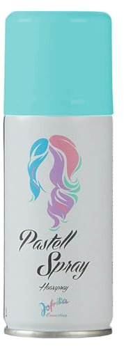 100ml Jofrika buntes Pastell-Spray Haarspray Colorspray bunt Fasching Karneval auswaschbare Haarfarbe (Blau, 100ml)