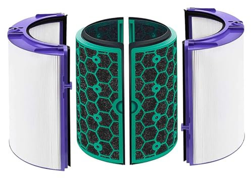 Filtre HEPA pour purificateur d'air Dyson Pure Cool TP04 TP05 HP04 HP05 DP04, charbon actif + filtre à air interchangeable, compatible avec les ventilateurs de nettoyage Dyson Pure Cool