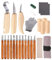 Wood Carving Tools Kit, High Manganese Steel Kit, Whittling Knife with Basswood Carving Blocks for Kids and Adults Beginners (26PCS-H)