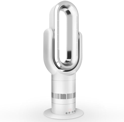 Eduzita QG660 - Ventilatore a torre 2 in 1, 10 livelli di raffreddamento e 3 livelli di riscaldamento, telecomando e controllo touch, motore DC ultra silenzioso e a risparmio energetico