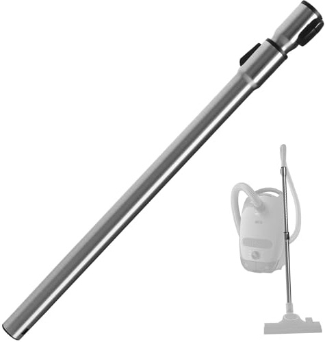 Staubsaugerrohr 35 mm, Teleskop Saugrohr Kompatibel mit Miele C2 und C3 | Von 60 bis 96 cm Verstellbar Kompatibel mit Miele S2, S4, S5, S6, S8 und S8340, zur Verbindung von Griff und Bodendüse