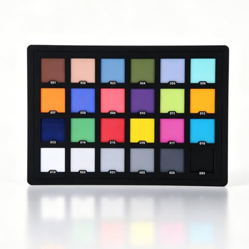 VBESTLIFE 24 Color Camera Calibration Card, 5.7x4.1 Inch Acrylic Color Checker with 24 Patches for Photography Video Printing