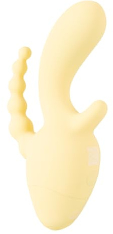 Cuties Mini Vibrator G-Punkt & Klitoris, 10 Modi, USB, Silikon Soft Touch (Blau, Mini)