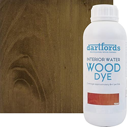 Teak Interior Water Based Wood Dye 1 Litre Bottle