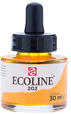 Ecoline Liquid Watercolour Bottle 30 ml Deep yellow 202 (11252021)