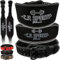 C.P. Sports Trainingsgürtel/Gewichtheber Gürtel Leder | Standard oder extra breit | Herren & Damen | für Kraftsport, Bodybuilding, Fitness | Schwarz XS = 55-70 cm (extra breit)