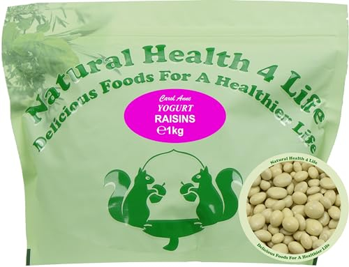 Natural Health 4 Life Carol Anne Confectionery Yogurt Raisins 1 kg in Resealable Pouch (1 Pouch)